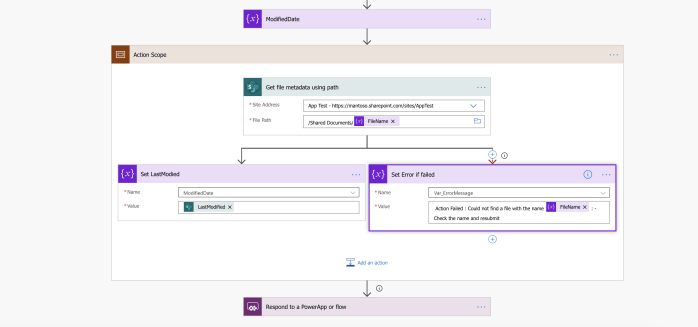Power Apps error handling in Power Automate actions – immersivecoder
